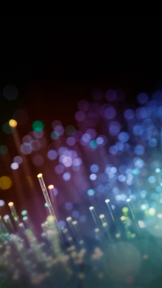 Blurry city lights background nighttime - computer graphic free wallpaper for mobile
