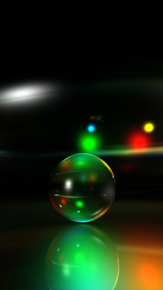Colorful bubble reflective surface black - reflective free wallpaper for mobile