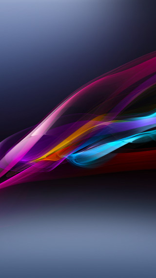 Colorful abstract curved background blue 2 - an abstract painting free wallpaper for mobile