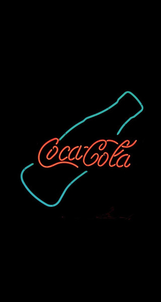 Neon coca cola bottle pop - free neon wallpaper for mobile