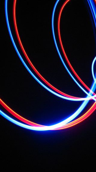 Cellphone lightpainting abstract sculpture volumetric - free neon wallpaper for mobile