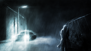 Dark street man rain car - ben templesmith free wallpaper