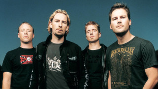 Group men blue sky background - post grunge free wallpaper