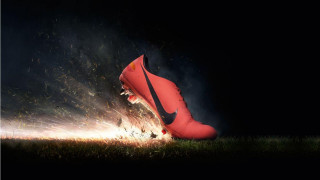 Red shoes fireball field night - spectacular free wallpaper