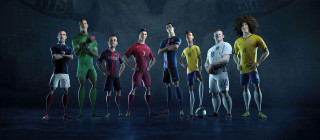 Soccer players uniforms holding ball - a group of soccer players free wallpaper
