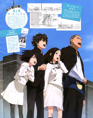 Group people school uniform blue - serial art free wallpaper for mobile