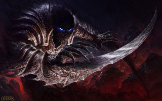Demonic creature large knife mouth - its hand free wallpaper