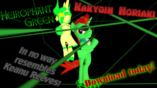 Cartoon green yellow character red - another character free wallpaper