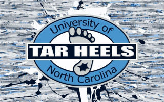 Tar heels logo blue white - douglas shuler free wallpaper
