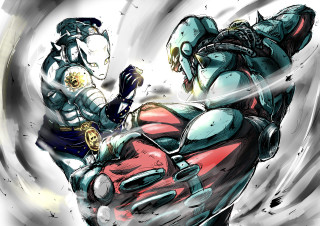 Cartoon man motorcycle background gun - a gun and a helmet free wallpaper