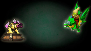 Cartoon character green black yellow - new free wallpaper for desktop