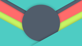 Black object long shadow blue - surreal design free wallpaper for desktop