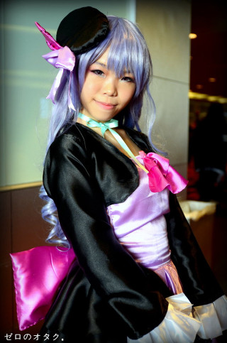 Purple hair black hat cosplay - purple hair free wallpaper for mobile
