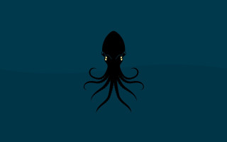 Black octopus glowing eyes dark - amédée ozenfant free wallpaper for desktop