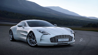 White sports car mountain road 9 - a road in front free wallpaper