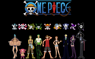 Cartoon characters black background one - eiichiro oda free wallpaper for desktop