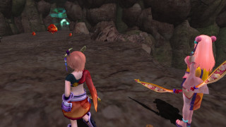 Animated couple cave rocks background - a couple free wallpaper