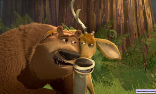 Cartoon bear deer forest together - furaffinity free wallpaper