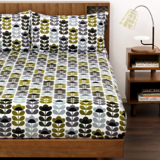 Bed green black bedspread nightstand - a bed free wallpaper for tablet