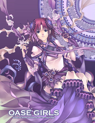 Woman purple dress purple background 3 - circular free wallpaper for mobile