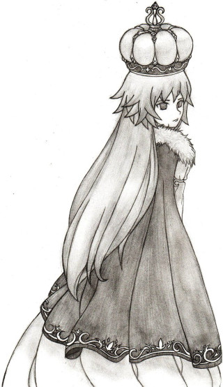 Princess crown dress drawing image - a crown free wallpaper