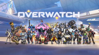 Overwatch characters group sign overwatch - objective abstraction free wallpaper for desktop