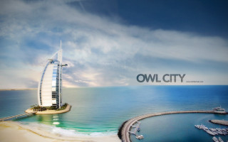 Tall building ocean sky beach - adobe photoshop free wallpaper for desktop