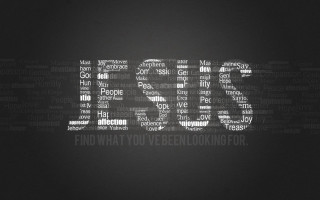 Black white jk center mosaic - figurativism free wallpaper