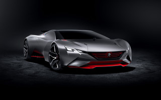 Silver sports car red lights - behance hd free wallpaper