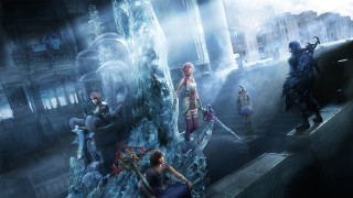 People stone wall iceberg city - key art free wallpaper for desktop