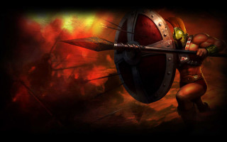 Woman sword shield back heroic - chris rahn free wallpaper