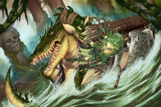 Creature attack water spear wooden - a creature free wallpaper