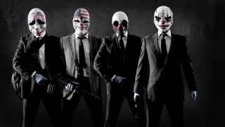Masked men suits holding guns - mask free wallpaper