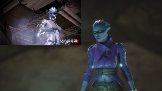 Woman man futuristic suits Mass - a video game free wallpaper for desktop