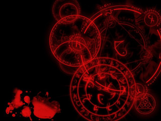 Red clock gothic occult magic - occult free wallpaper for desktop