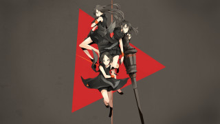 Anime girls red arrow sword - the other hand free wallpaper for desktop