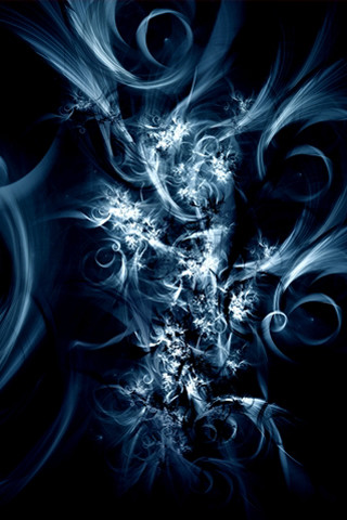 Blue white abstract swirls bubbles - swirl free wallpaper for mobile