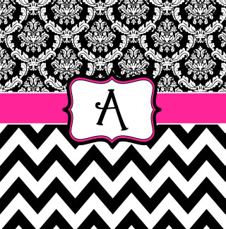 Black white chevron pink border - a.d.m. cooper free wallpaper for tablet