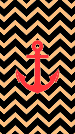 Anchor black orange chevron red - a.d.m. cooper free wallpaper for mobile
