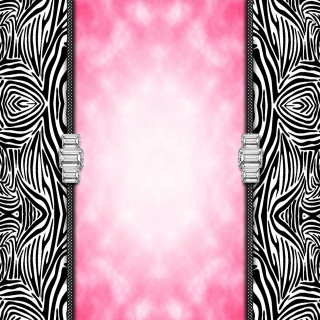 Pink zebra border opart comic - book cover free wallpaper
