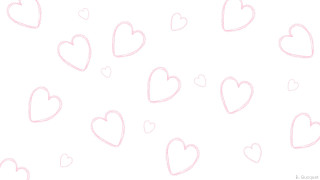 Hearts drawing white background pink - lineart free wallpaper for desktop