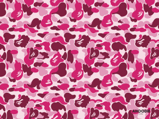 Pink camouflage hearts background pattern - kaw free wallpaper