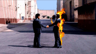 Men suits handshake fireball street - billie waters free wallpaper