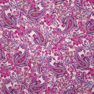 Pink purple paisley print fabric - qajar art free wallpaper