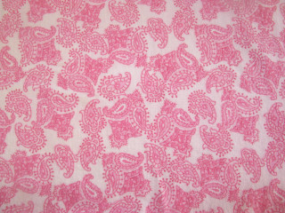 Pink white paisley print fabric - a white background free wallpaper
