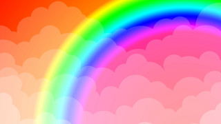 Rainbow clouds sky digital rendering - a rainbow in the sky free wallpaper