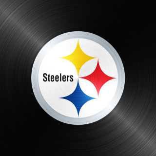 Pittsburgh football logo black background 2 - free sports wallpaper for tablet