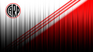 Red black wall white circle - river free wallpaper