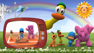 Cartoon group people tv rainbow - a tv free wallpaper