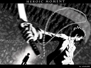 Epic gothic manga silhouette blood - epic scene free wallpaper